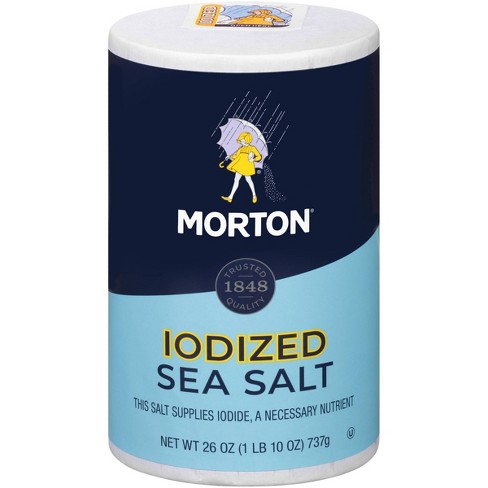 Morton Iodized Sea Salt - 26oz : Target
