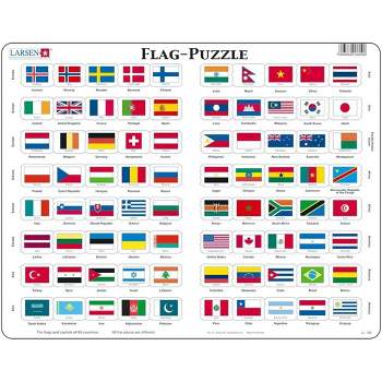 Springbok Larsen Flags Of The World Children's Educational Puzzle 80pc