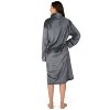 PAVILIA Womens Housecoat Zip Robe, Fleece Zipped Up Front Bathrobe, Plush Warm Long Zipper House Coat Lounger Pockets - 2 of 4