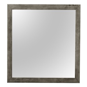 GlasFlength Decorative Wall Mirrors Contemporary Framed Mirror with Clean Elegant Design for Modern Living Spaces, Gray, 41"*1"*41" - 1 of 4
