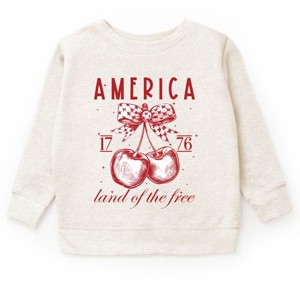 The Juniper Shop Land Of The Free Cherries Youth Sweatshirt - 1 of 4