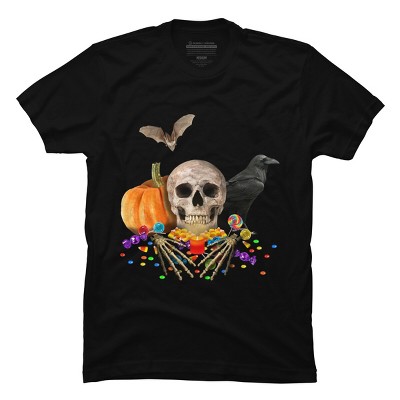 Men's Design By Humans Halloween candy keeper By MomaArt T-Shirt