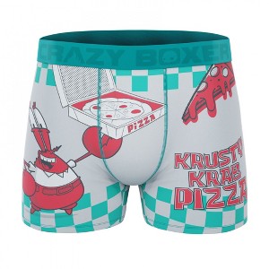 Mens Crazy Boxers SpongeBob SquarePants Krusty Krab Pizza Boxer Briefs - 1 of 4