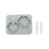 Unique Bargains Ice Pop Mould Double Mini Dinosaur Shape Comes with Plastic Stick Hand Washable 4.72"x3.62"x0.83" 1 Pc - 3 of 4