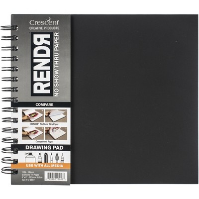 RENDR So Show Thru Lay Flat Drawing Pad 8"X8"-32 Sheets