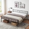 Queen Size Metal Platform Bed Frame with Headboard and Footboard, Mattress Foundation with Premium Steel Slats Support - 4 of 4