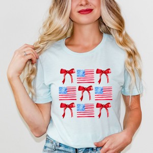 Simply Sage Market Coquette Flags Chart Short Sleeve Tee - 1 of 4