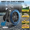 KERDOM Electric Wheelchairs for Adults Lightweight Foldable, 500W Dual Motors Power Wheelchair, All Terrain Travel, Black - 3 of 4