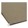 Smead 100% Recycled Hanging Pockets with Full-Height Gusset, 1 Section, 3.5" Capacity, Legal Size, Standard Green, 10/Box - 4 of 4
