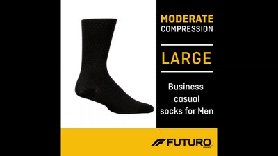 FUTURO™ Dress Socks for Men, Firm Compression