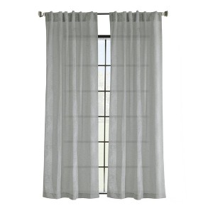 Commonwealth Legacy Trenton Light Filtering Dual Header Curtain - Grey - 1 of 4