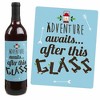 Big Dot of Happiness Happy Camper - Camping Baby Shower or Birthday Party Decorations for Women and Men - Wine Bottle Label Stickers - Set of 4 - 4 of 4