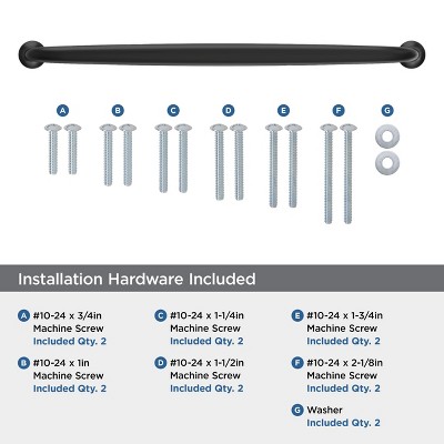 Matte Black 18-Inch Steel Appliance Pull Handle