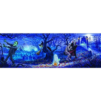 Sunsout Halloween Scene 500 pc Halloween Jigsaw Puzzle 59199