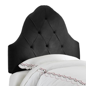 Skyline Carly Tufted Twin Headboard - Skyline Furniture , Black