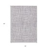 Lilac Purple And Ivory Striped Washable Indoor Outdoor Area Rug - 3 of 4