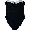Betsey Johnson Womens' One-Piece V-Neck, Bandeau or Underwire Swimsuits - 3 of 4