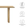 Modway Amistad Wood Bench – 46" Mid-Century Solid Wood Entryway or Dining Bench with Slatted Seat - 2 of 4