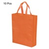 Unique Bargains Reusable Vertical Style Non-Woven Grocery Gift Tote Bag for Travel Storage 10 Pcs - 3 of 4