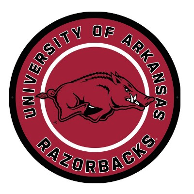 Evergreen Ultra-Thin Edgelight LED Wall Decor, Round, University of Arkansas- 23 x 23 Inches Made In USA