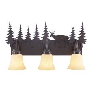 Vaxcel Bryce 3 - Light Vanity in  Burnished Bronze - 1 of 4