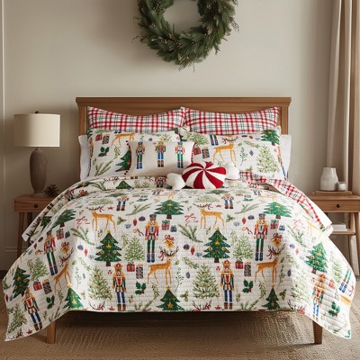 Nutcracker Full Queen Quilt Set - Levtex Home : Target