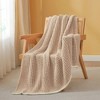 Snuggle Sac Fluffy Fuzzy Reversible Waffle Knit Blanket,Cozy Microfiber Throw,Classic Textured Design - 2 of 4