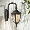 John Timberland Rustic Industrial Outdoor Wall Light Fixture Bronze Metal 13 1/2" Glass Wet Rated for Exterior House Patio Home - 2 of 4