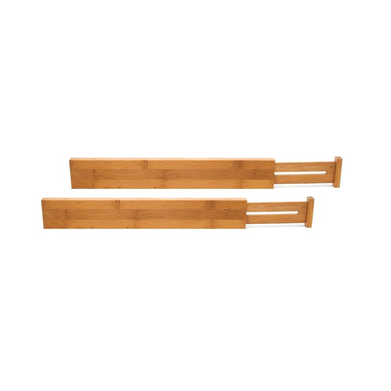 Set of 2 Bamboo Kitchen Drawer Dividers - Lipper International, 4 of 7