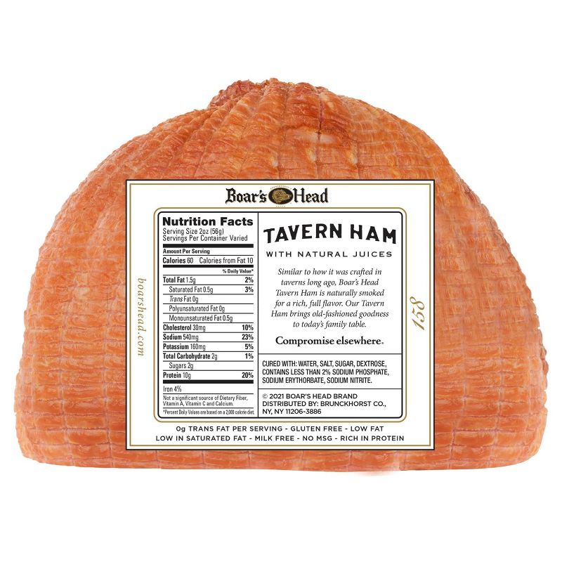 Boar&#39;s Head Tavern Ham - Deli Fresh Sliced - price per lb, 4 of 5