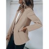 Womens Work Office Suit Jackets Open Front Casual Blazers Long Sleeve Work Office Suit Jackets Blazer - 2 of 4