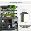 Gulches 66" Gray Farmhouse Garden Workstation with Planter Stands and Holders - 3 of 4