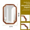 GDFStudio Paelia Modern Country Rounded Corner Decorative Mirror - 3 of 4