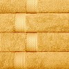 Luxury Cotton Heavyweight Ultra-Plush Hand Towel Set of 4 by Blue Nile Mills - 3 of 4