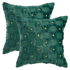 REGALWOVEN Daisy Decorative Cute Floral Embroidery Flower Pattern Cushion Covers Pack of 2 - 1 of 4