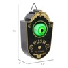 SEVOBAL Party Decorations and Accessories Halloween 7.1' Animatronic Doorbell Sound and Motion Activation Glow-in-the-Dark, Black, 47.2"*2"*7.1" - 4 of 4