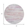 Blush And Ivory Abstract Washable Indoor Outdoor Area Rug - 3 of 4