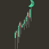 Junior's Design By Humans Crypto Trading Hodl Vintage Stock Chart To The Moon By MiuMiuShop T-Shirt - 2 of 3