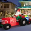 SEVOBAL Inflatable Holiday Decorations 9 Feet Long Inflatable Christmas Decoration Christmas Decor Outdoor Christmas Inflatables, Red, 108"*36"*60" - 2 of 4