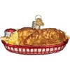 Old World Christmas Blown Glass Ornament for Christmas Tree, Chicken Basket - 3 of 4