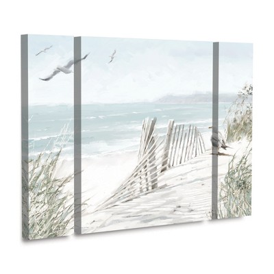 Trademark Fine Art-The Macneil Studio 'Coastal Dunes' Multi Panel Art Set Large 3 Piece