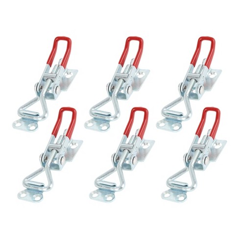 Unique Bargains Car Adjustable Handle Toggle Clamp Latch Hasp Without Hole 100kg 220lbs 8pcs