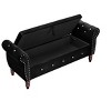 CAVINAS 63.38" Velvet Storage Ottoman Bench with Crystal Buttons,Multifunctional Storage Rectangular Bench,Footstool for Bedroom,Living Room - 2 of 4
