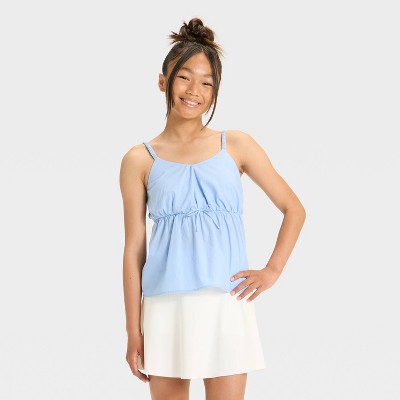 Girls' Babydoll Woven Cami - art class™
