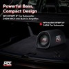 MTX AUDIO RT8PT 8 Inch 240 Watt Car Loaded Universal Powered High Performance Amplified Tube Box Vented Subwoofer Enclosure, RCA Connectivity - 2 of 4