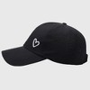 Anna-Kaci Women's Baseball Cap with Heart Embroidery - Breathable Criss - Cross Back Hat - 3 of 4