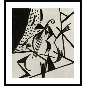 Amanti Art 30"x33" Musician by Alexander Bogomazov Wood Framed Wall Art Print: Modern Lithograph, Hardwood Frame - 1 of 4