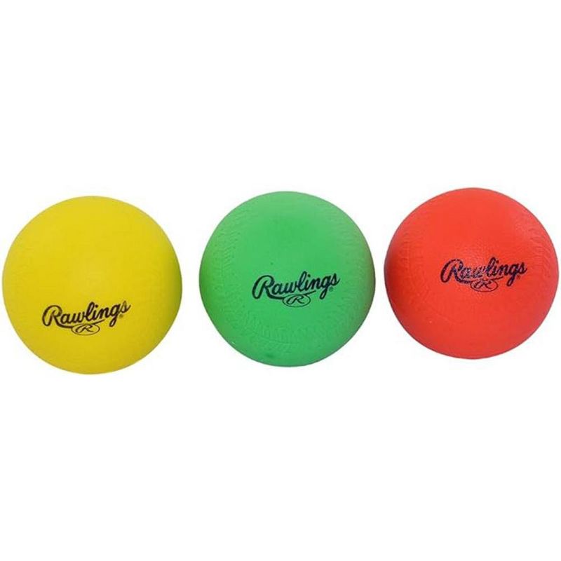 Rawlings Baseball/Softball Hit Training Foam Balls 3-Pack - Multicolor, 1 of 3