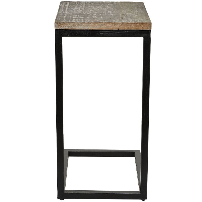 Rustic Metal Accent Table Light Brown - Olivia &#38; May, 4 of 6