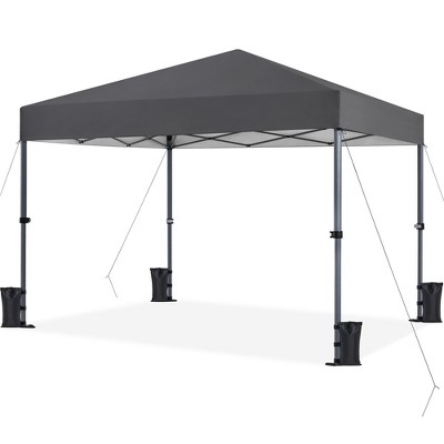 Yaheetech 10x10ft Pop-up Canopy with One-Push-To-Lock Setup Mechanism